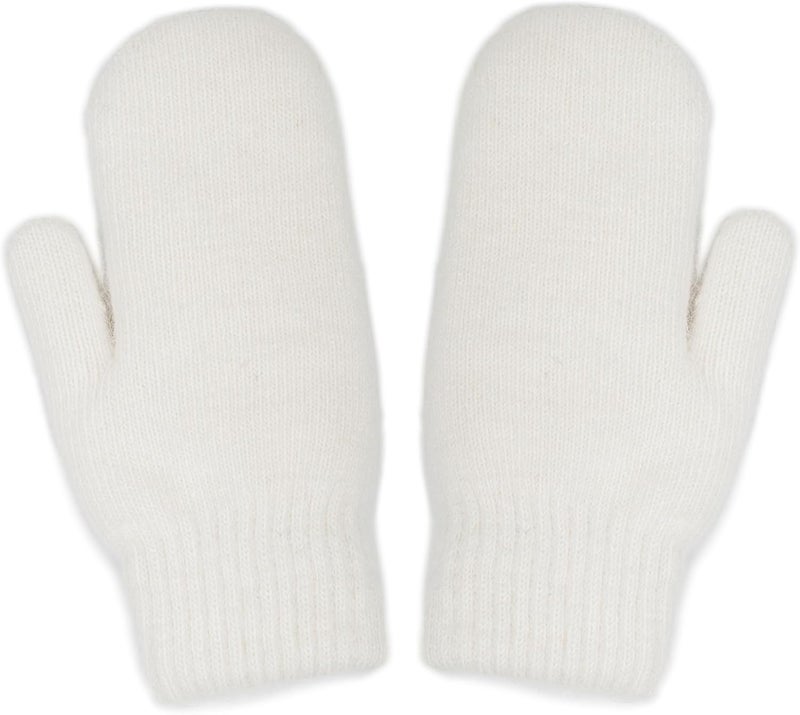 FGSS Winter Warm Mittens for Women Men - Soft Faux Rabbit Fur Mittens Elastic Cuff Stretchy Knit Gloves Cold Weather - Image 1